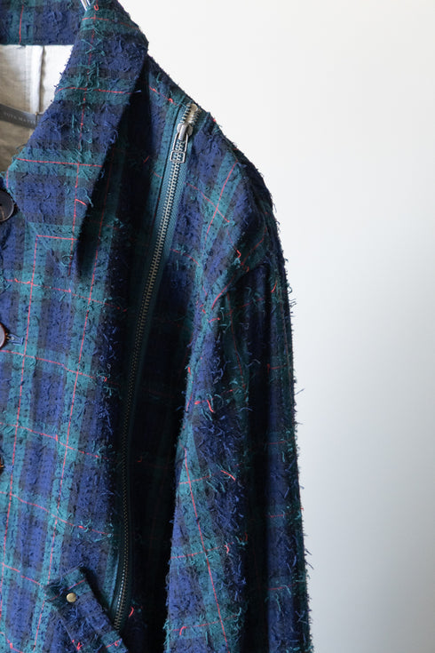 【YUTA MATSUOKA】"Fork Needle Punch Coach Jacket"